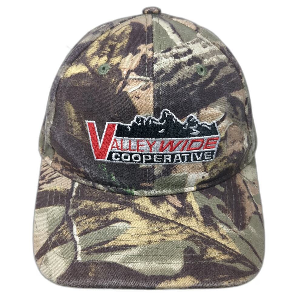 Vie Baseball Cap Green Camo One Size Valley Wide Cooperative Agriculture Hat